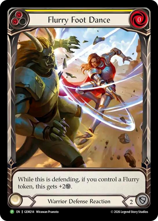 Image for Flurry Foot Dance (GEM214) (Rainbow Foil) (GEM) - Flesh and Blood TCG