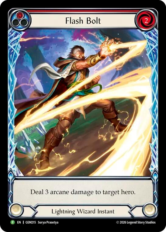 Image for Flash Bolt (GEM215) (Rainbow Foil) (GEM) - Flesh and Blood TCG