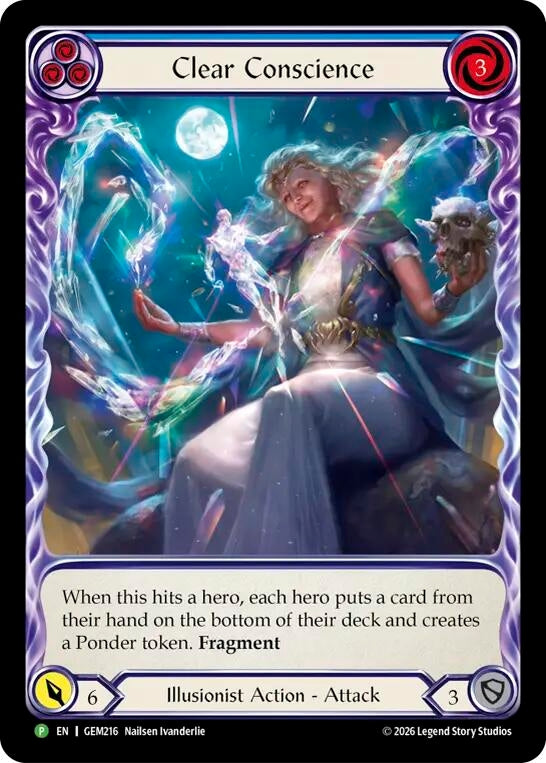 Image for Clear Conscience (GEM216) (Rainbow Foil) (GEM) - Flesh and Blood TCG