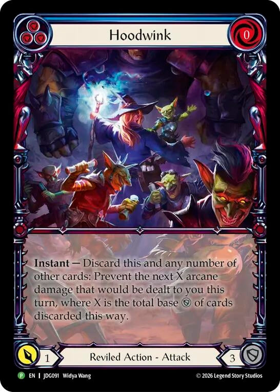 Image for Hoodwink - JDG091 (JDG091) (Rainbow Foil) (PR) - Flesh and Blood TCG