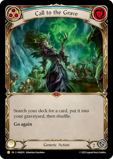 Call to the Grave Compendium of Rathe - Antiquity Pack
ANQ • #19 • Gold • EN