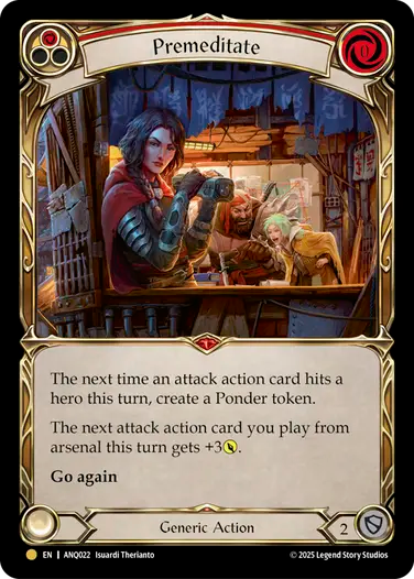 Premeditate Compendium of Rathe - Antiquity PackANQ • #22 • Gold • EN Cold Foil