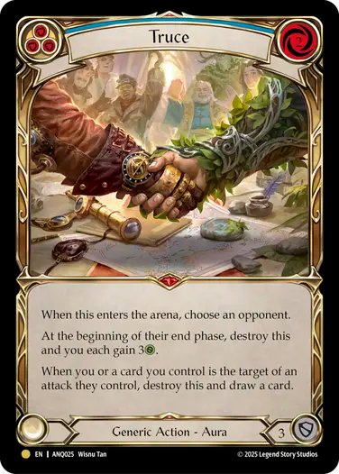 Truce Compendium of Rathe - Antiquity PackANQ • #25 • Gold • EN Cold Foil