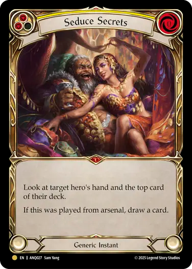 Seduce Secrets Compendium of Rathe - Antiquity PackANQ • #27 • Gold • EN Cold Foil