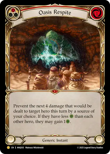 Oasis Respite Compendium of Rathe - Antiquity Pack
ANQ • #35 • Gold • EN