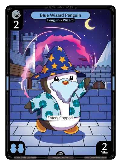 Blue Wizard Penguin (ETH105) Foil