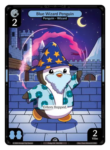 Blue Wizard Penguin (ETH105)
