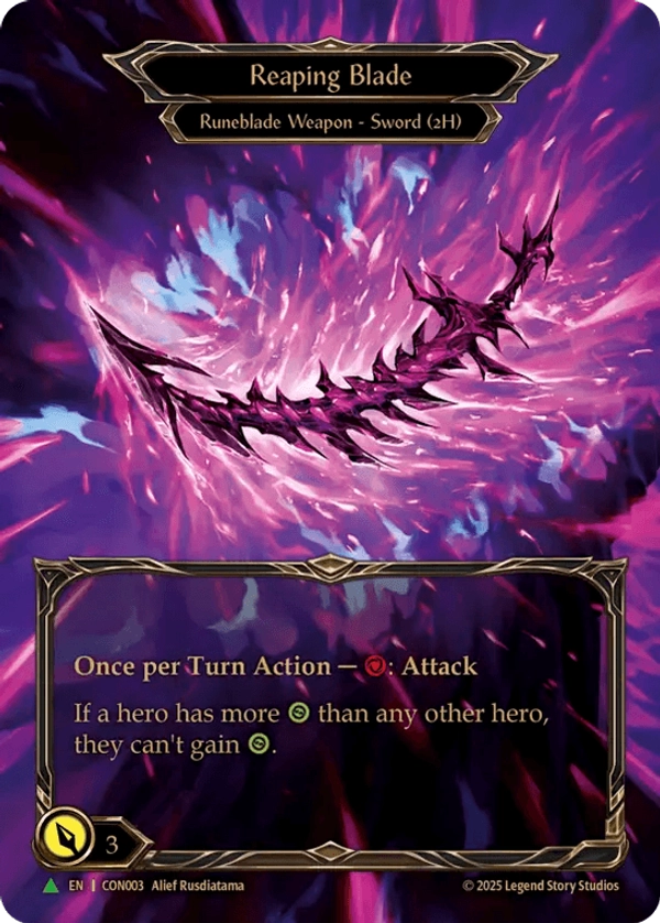 Reaping Blade [CON003] (Promo) Rainbow Foil – MinMaxGames