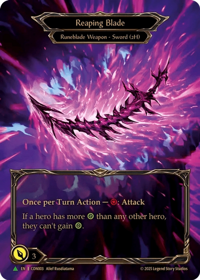 Reaping Blade [CON003] (Promo) Rainbow Foil