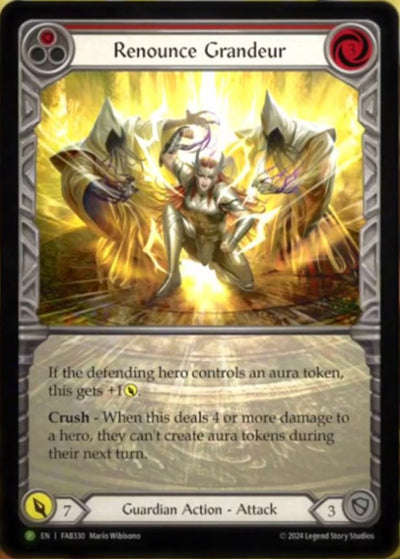 Renounce Grandeur [FAB330] (Promo)  Rainbow Foil