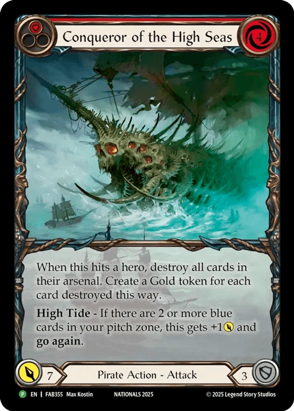 Conqueror of the High Seas [FAB355] (Promo)  Rainbow Foil