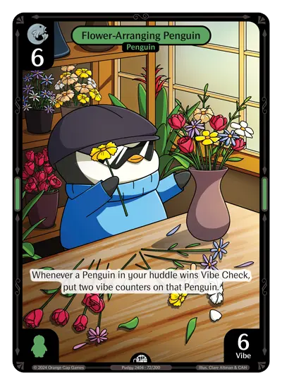 Flower-Arranging Penguin (ETH72)