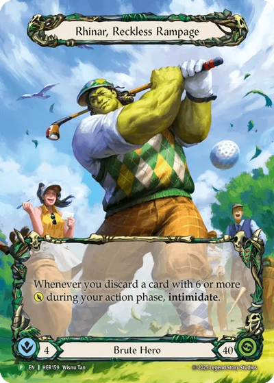 Rhinar, Reckless Rampage [HER159] (Promo)  Rainbow Foil