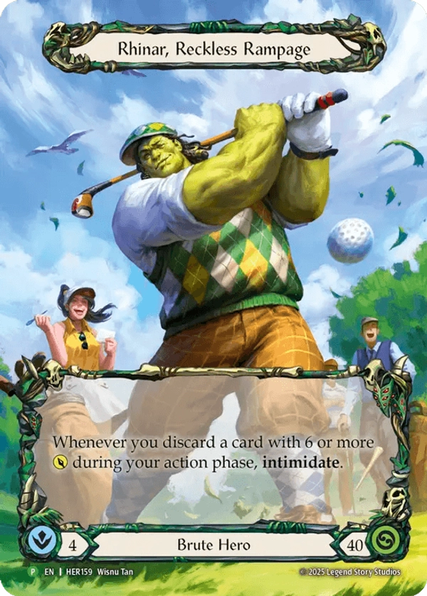 Rhinar, Reckless Rampage [HER159] (Promo)  Rainbow Foil