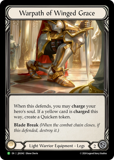 Warpath of Winged Grace [JDG042] (Promo)  Cold Foil
