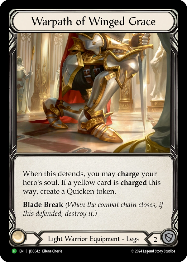 Warpath of Winged Grace [JDG042] (Promo)  Cold Foil