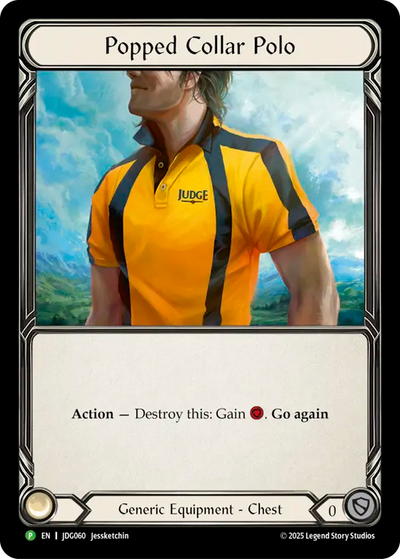 Popped Collar Polo [JDG060] (Promo)  Cold Foil