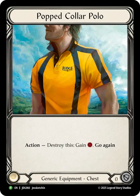 Popped Collar Polo [JDG060] (Promo)  Cold Foil