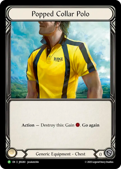 Popped Collar Polo [JDG061] (Promo)  Cold Foil