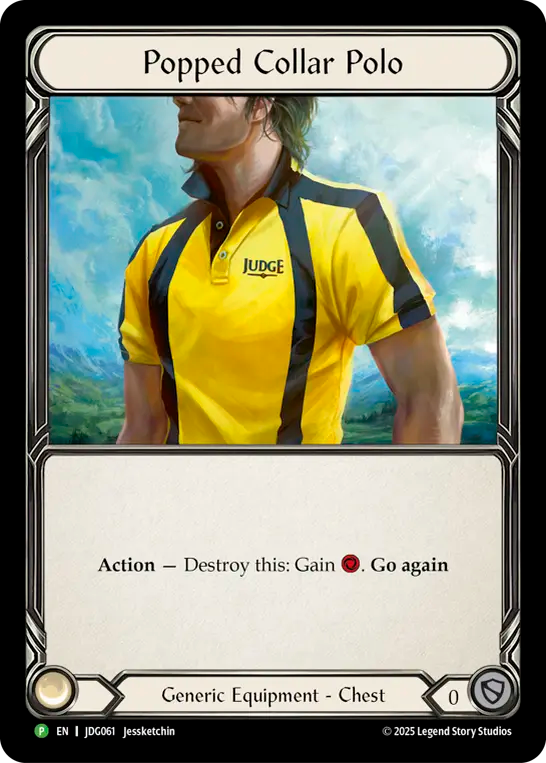 Popped Collar Polo [JDG061] (Promo)  Cold Foil
