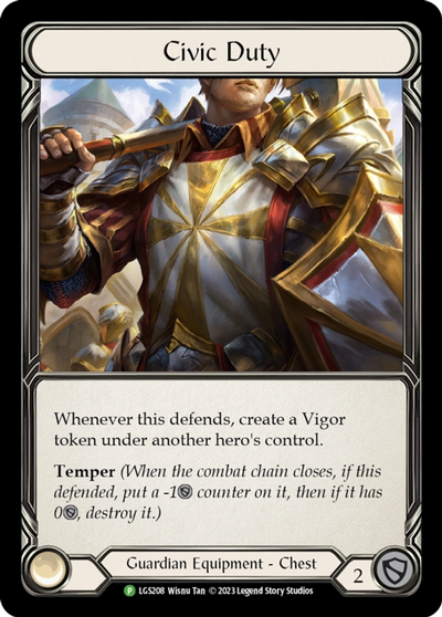 Civic Duty [LGS208] (Promo)  Rainbow Foil