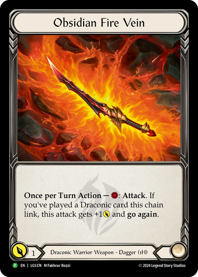 Obsidian Fire Vein [LGS374] (Promo)  Rainbow Foil