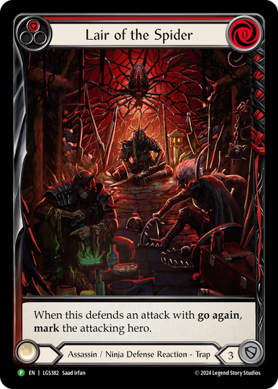 Lair of the Spider (Red) [LGS382] (Promo)  Rainbow Foil
