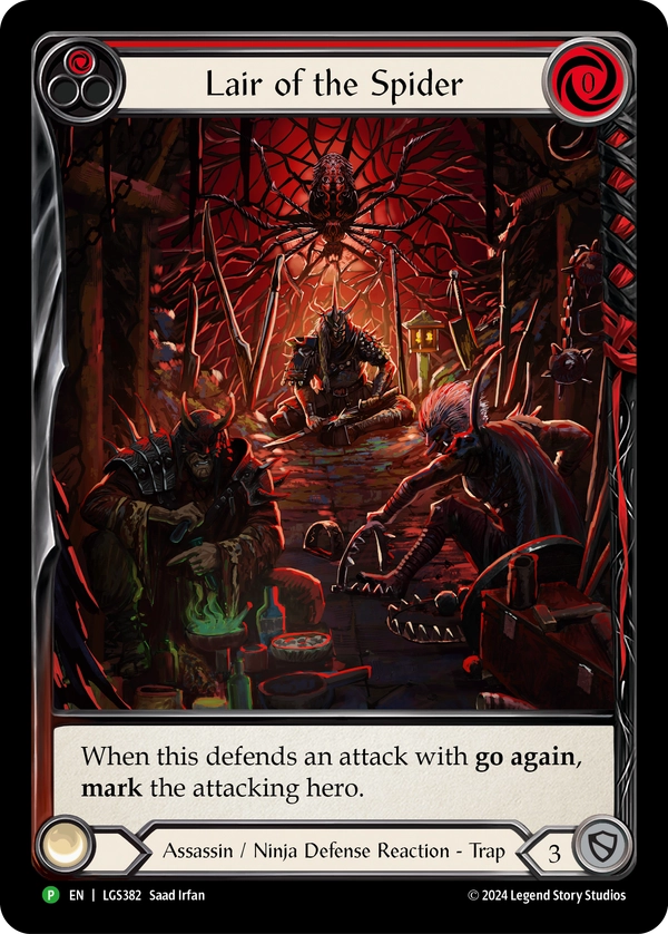Lair of the Spider (Red) [LGS382] (Promo)  Rainbow Foil