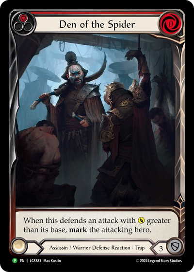 Den of the Spider (Red) [LGS383] (Promo)  Rainbow Foil