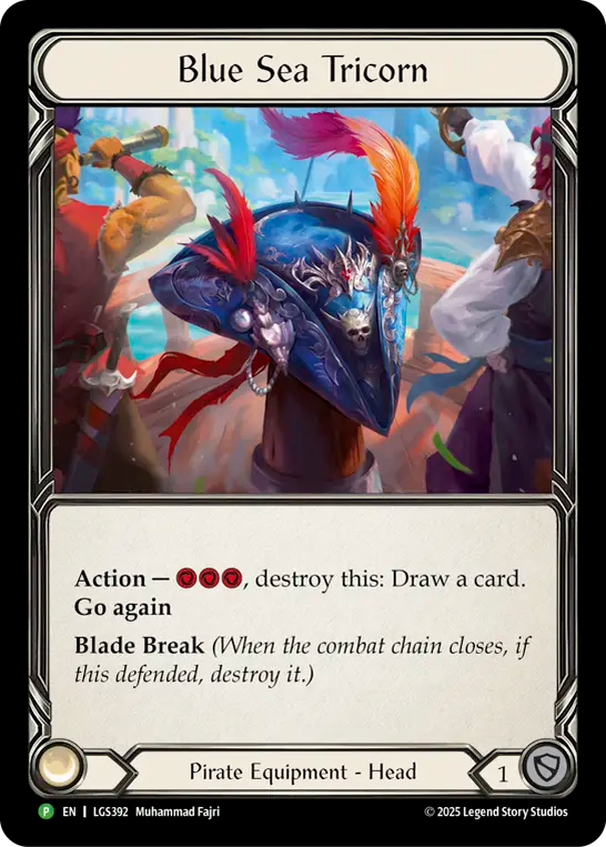 Blue Sea Tricorn [LGS397] (Promo)  Cold Foil