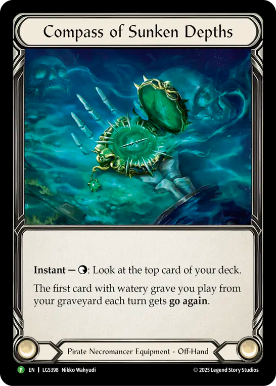 Compass of Sunken Depths [LGS394] (Promo)  Rainbow Foil