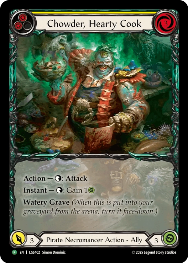 Chowder, Hearty Cook [LGS402] (Promo)  Rainbow Foil