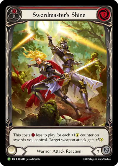 Swordmasters Shine (Red) (Extended Art) (LGS448) (Cold Foil)