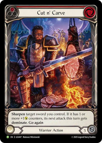 Cut N Carve (Red) (Extended Art) (LGS447) (Rainbow Foil)