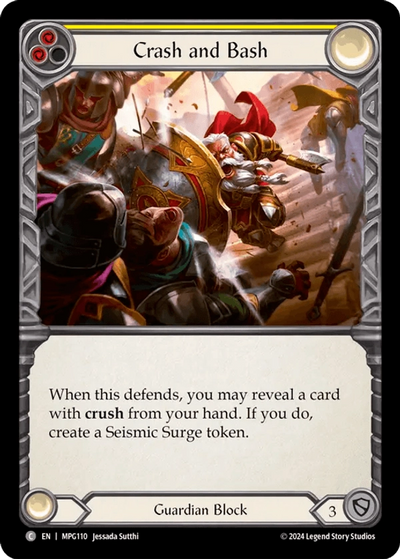 Crash and Bash (Yellow) [MPG110] (Mastery Pack Guardian)  Rainbow Foil