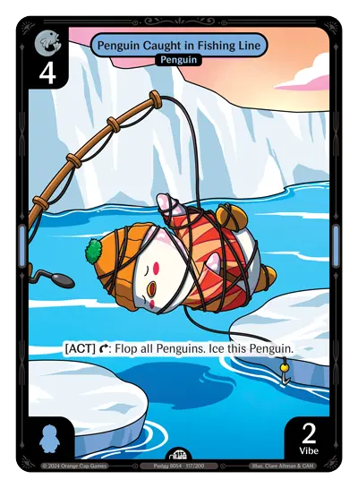 Penguin Caught in Fishing Line (ETH117)