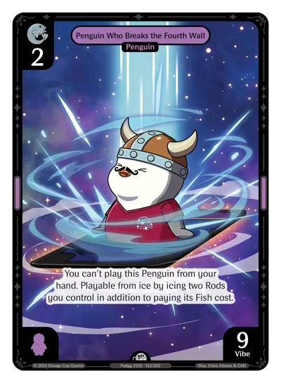 Penguin Who Breaks the Fourth Wall (ETH152) Foil