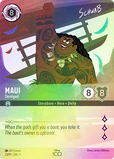 Maui - Demigod (Alternate Art) (23) [Disney100 Promos]