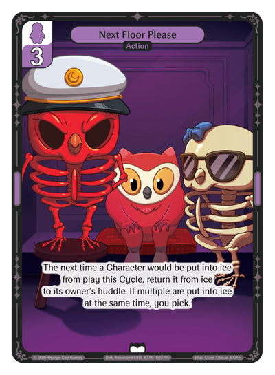 Next Floor Please Birb Foil