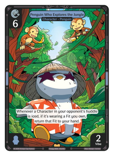 Penguin Who Explores The Jungle Foil