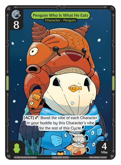 Penguin Who Is What He Eats Fish Foil