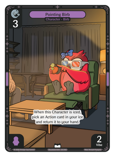 Pointing Birb Foil