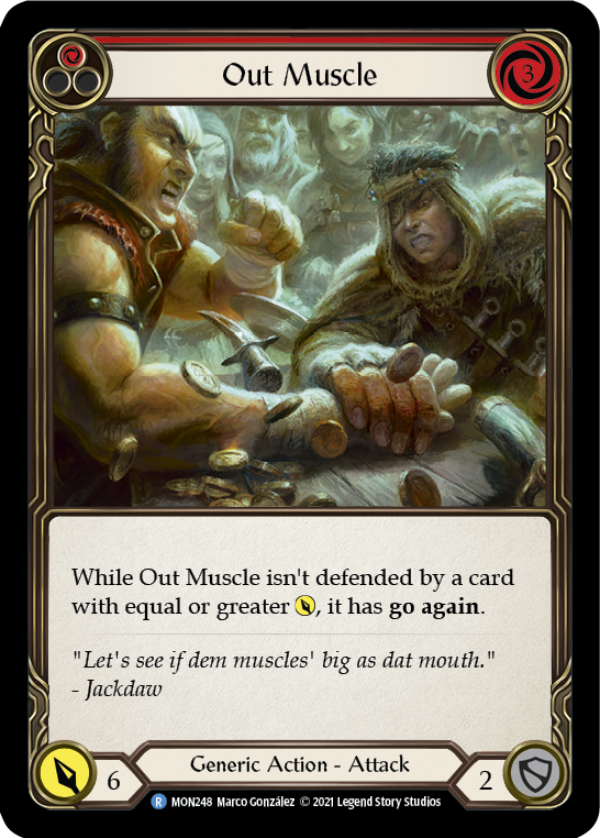 Out Muscle (Red) [MON248-RF] (Monarch)  1st Edition Rainbow Foil