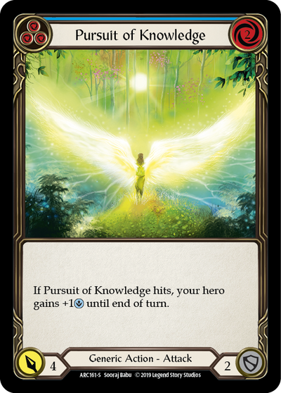 Pursuit of Knowledge [ARC161-S] (Arcane Rising)  1st Edition Normal