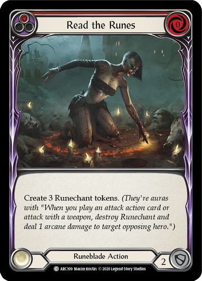 Read the Runes (Red) [U-ARC109] (Arcane Rising Unlimited)  Unlimited Normal