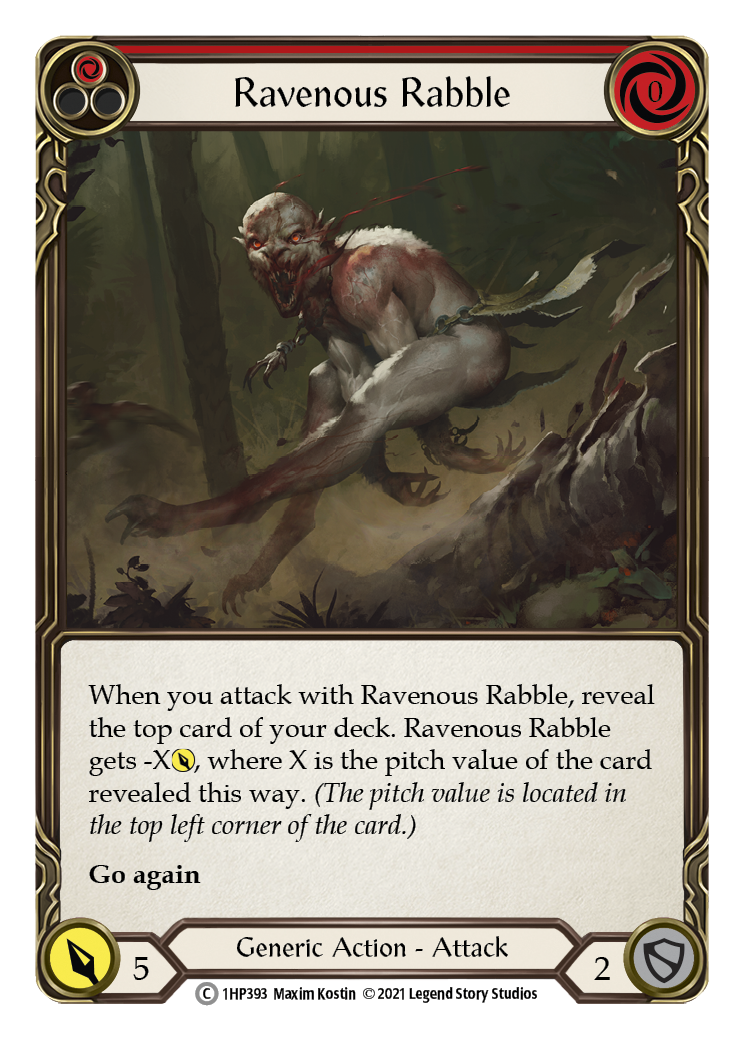 Ravenous Rabble (Red) [1HP393] (History Pack 1)