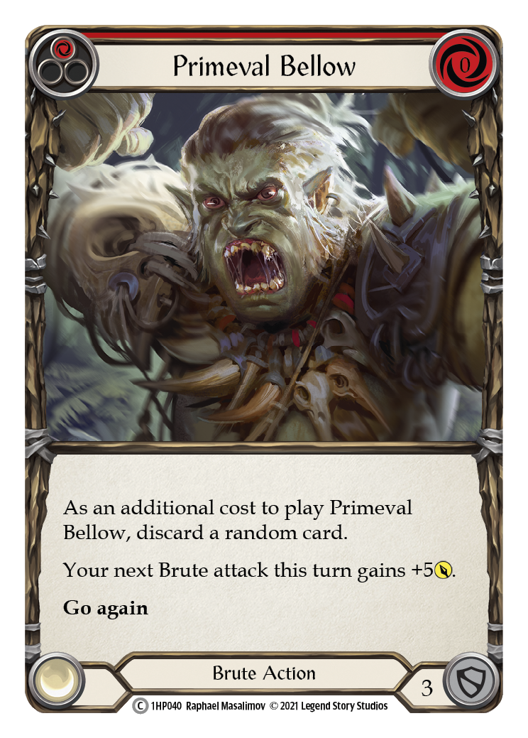 Primeval Bellow (Red) [1HP040] (History Pack 1)