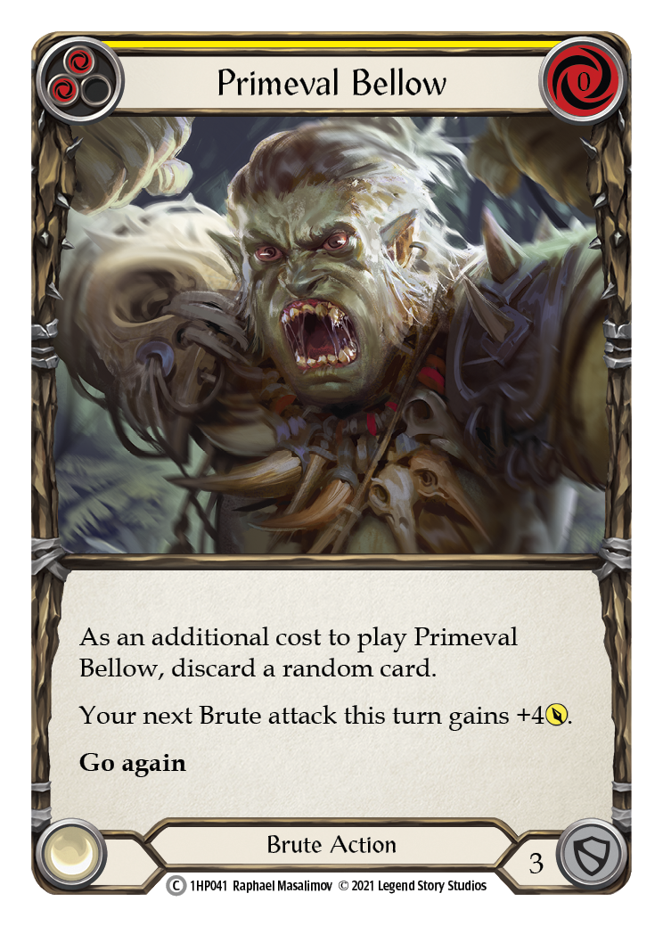 Primeval Bellow (Yellow) [1HP041] (History Pack 1)