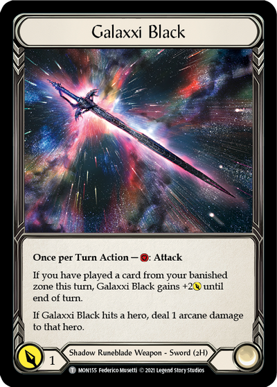Galaxxi Black [MON155-CF] (Monarch)  1st Edition Cold Foil