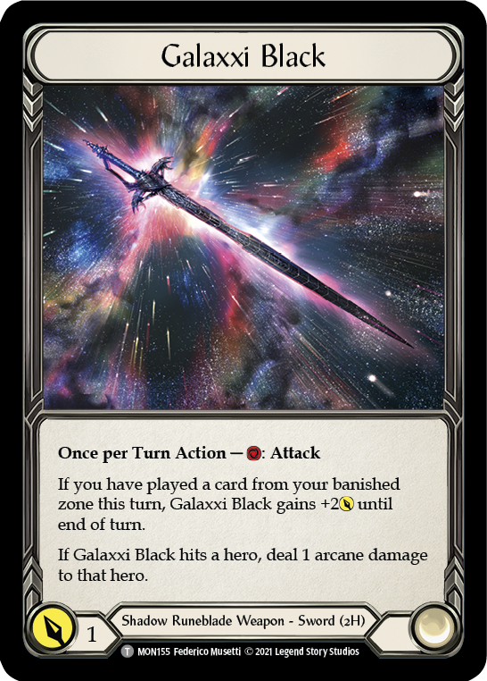 Galaxxi Black [MON155-CF] (Monarch)  1st Edition Cold Foil